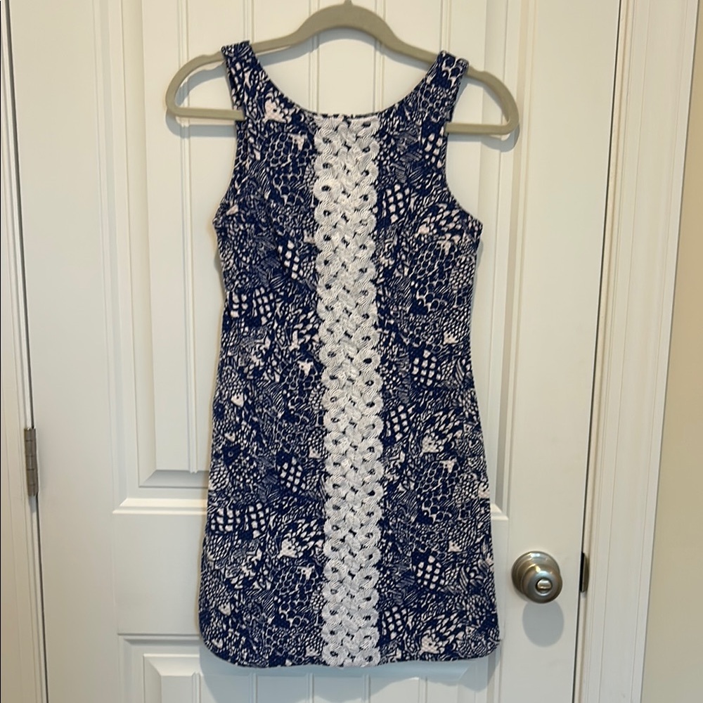 Lily Pulitzer for Target Blue and White Shift Dress